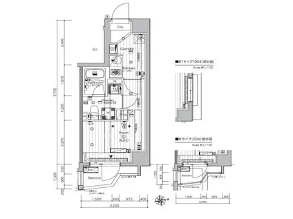SYFORME GAKUSHUINSHITA(1K/9階)の間取り写真