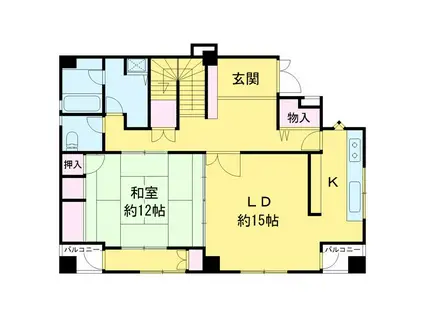 ヴィラ墨田(5LDK/3階)の間取り写真