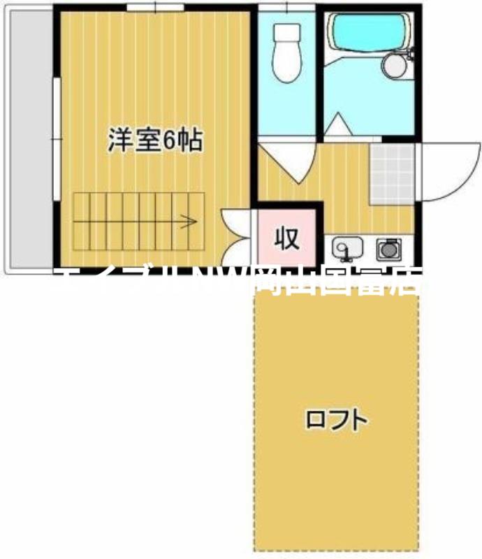 ファミーユMS(1K/1階)の間取り写真
