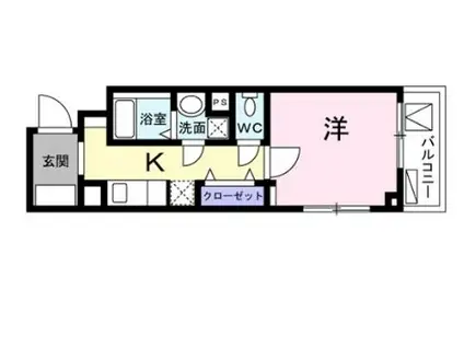 ヴィチーノ アル ポンチ品川(1K/1階)の間取り写真