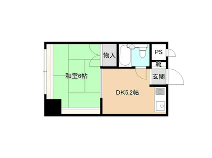 ロジェ札幌25(1DK/7階)の間取り写真