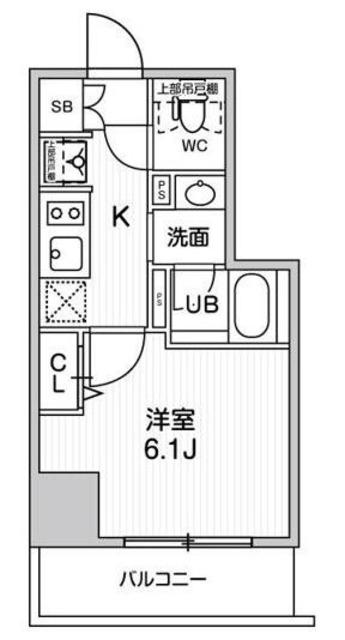 THE PALMS与野(1K/3階)の間取り写真