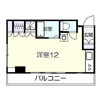 宮田ビル(ワンルーム/4階)の間取り写真