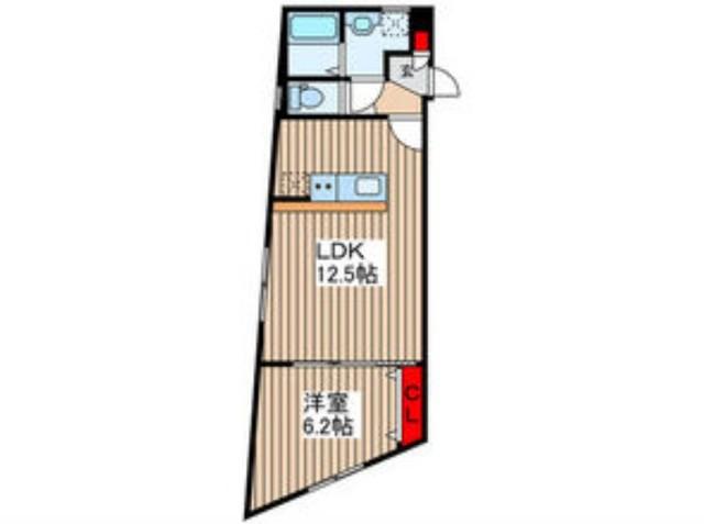 練馬区上石神井3丁目工事(1LDK/3階)の間取り写真