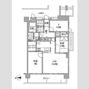 デュオプレステージ姫路駅前(2SLDK/4階)の間取り写真