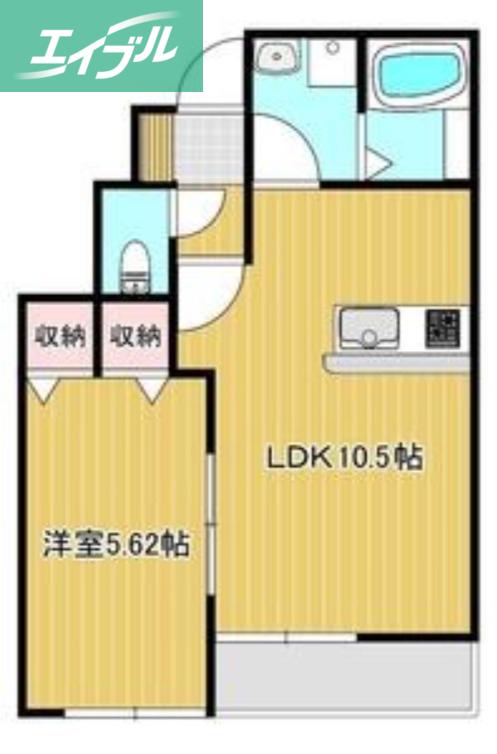 MYESTATE 旭本町 西棟(1LDK/1階)の間取り写真