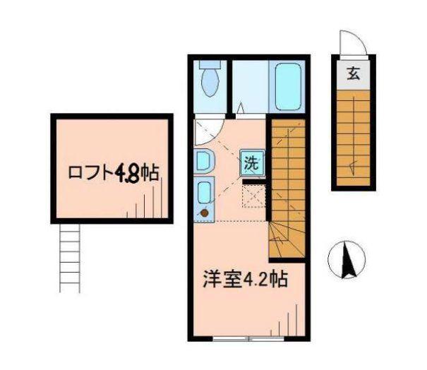 ポモドーロ北池袋(ワンルーム/2階)の間取り写真