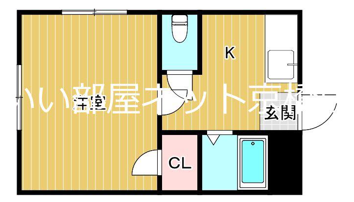 ASTERI JOTO(1K/1階)の間取り写真