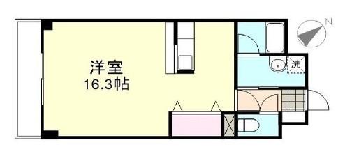 BELLVILLE(ワンルーム/2階)の間取り写真