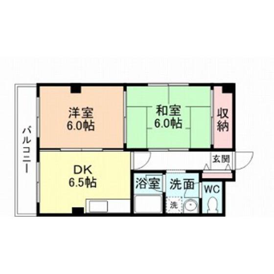 PIER旅籠(2DK/5階)の間取り写真