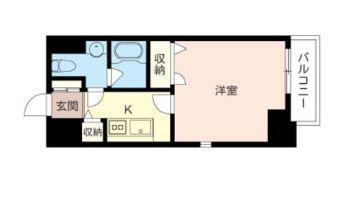 パティオ高田馬場(1K/3階)の間取り写真