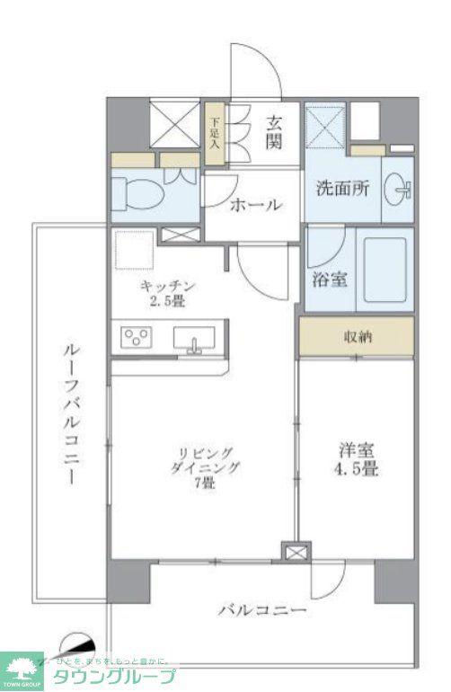 プレミアコンフォート西荻窪(1LDK/2階)の間取り写真