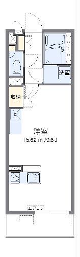 レオネクスト湘南大津(ワンルーム/2階)の間取り写真