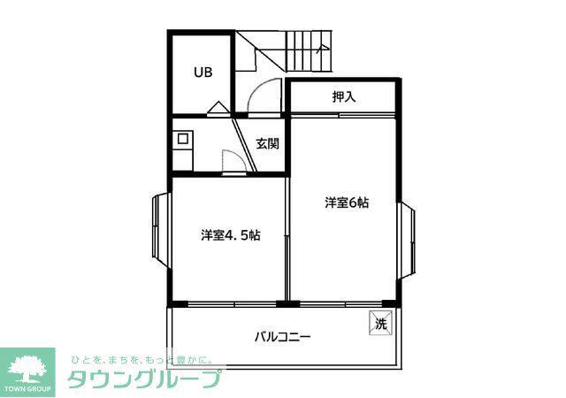 KOMAヴィレッジ(2K/3階)の間取り写真