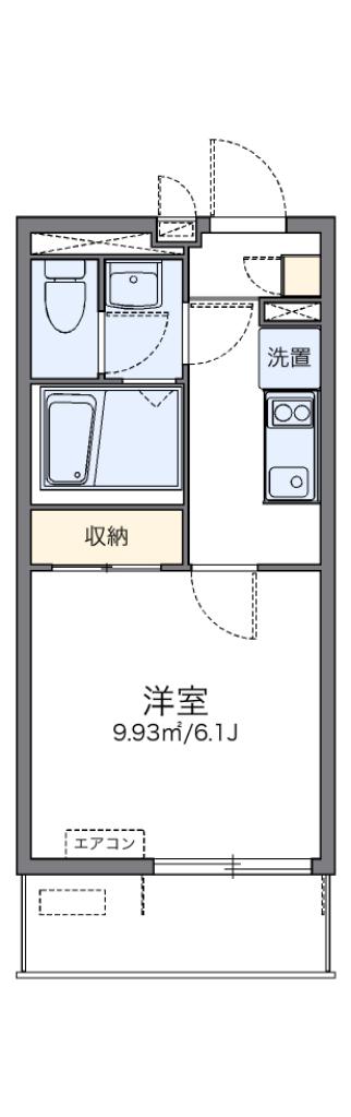 レオネクスト日新大阪(1K/3階)の間取り写真