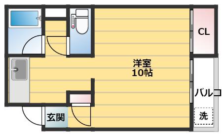ナッシュエイ86(1K/2階)の間取り写真