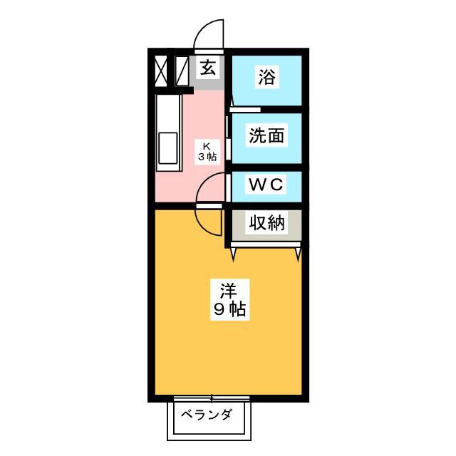 メゾンレトワール(1K/2階)の間取り写真