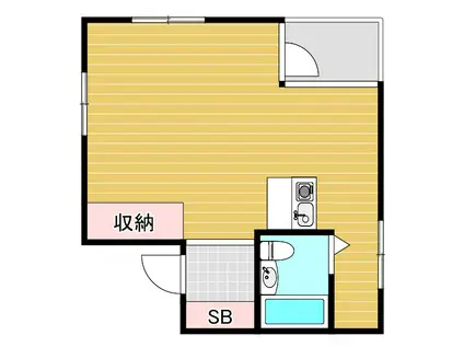 メゾンクイックII(ワンルーム/3階)の間取り写真