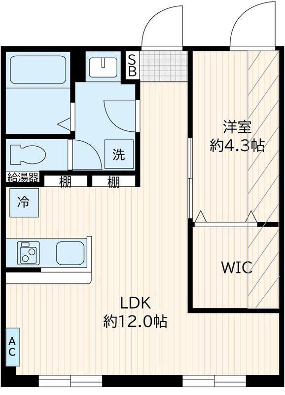 AGLAIA目黒中央(1LDK/3階)の間取り写真