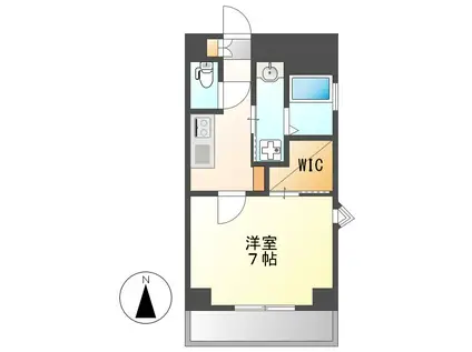 ABCサクラガーデン(1K/2階)の間取り写真