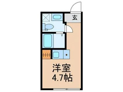 HJ PLACE 代々木公園(ワンルーム/3階)の間取り写真