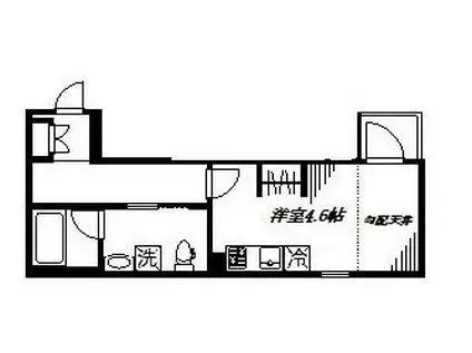 フェリーチェ阿佐ヶ谷O(ワンルーム/3階)の間取り写真