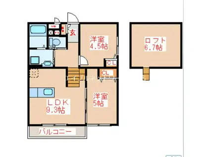 SPAZIO東郷(2SLDK/1階)の間取り写真