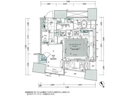 ザ・パークハウス三軒茶屋タワー(1LDK/5階)の間取り写真