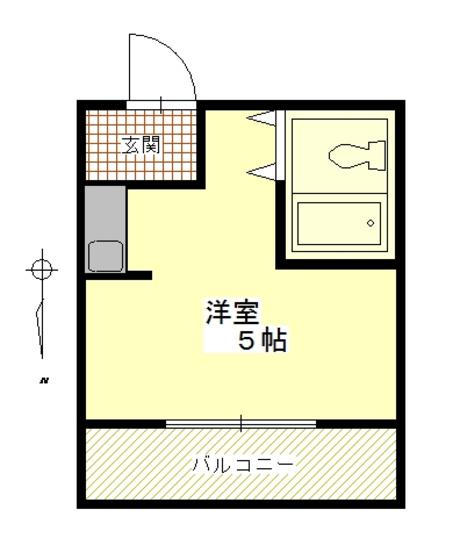 カトウビル(ワンルーム/3階)の間取り写真