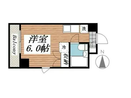 メゾン・ド・ヴィジオン(ワンルーム/8階)の間取り写真