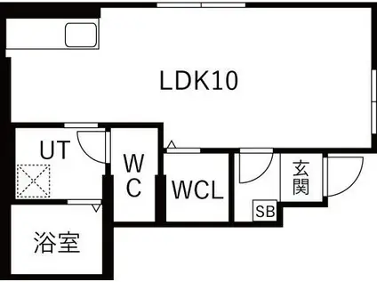 PROGRESS III(1K/1階)の間取り写真