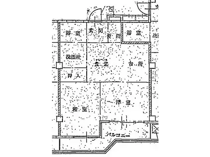 シュメール(2DK/1階)の間取り写真