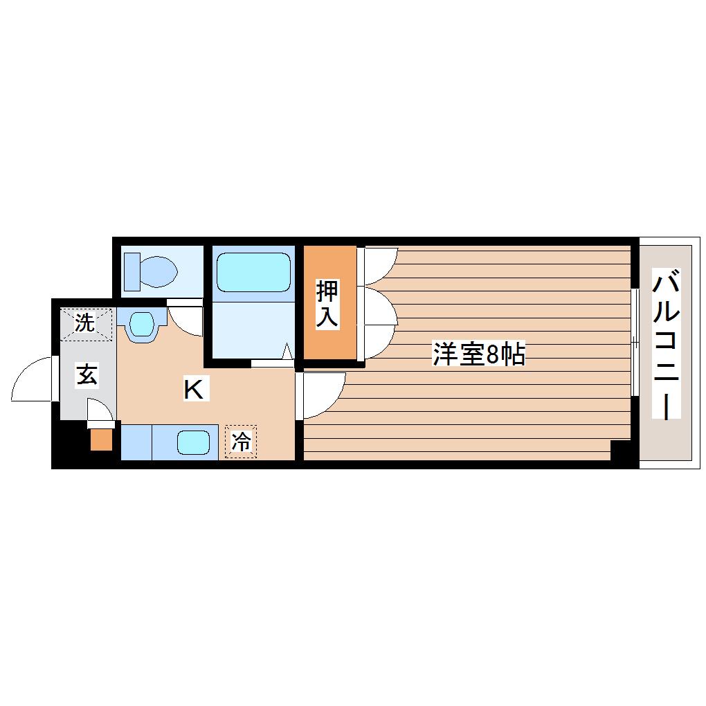 LE・REVE・I(1K/3階)の間取り写真