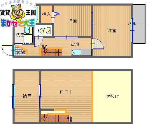 ハイムセレクトII(2K/1階)の間取り写真