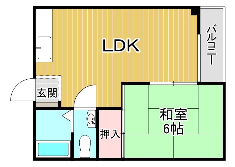 スティックレジデンス永田(1LDK/8階)の間取り写真