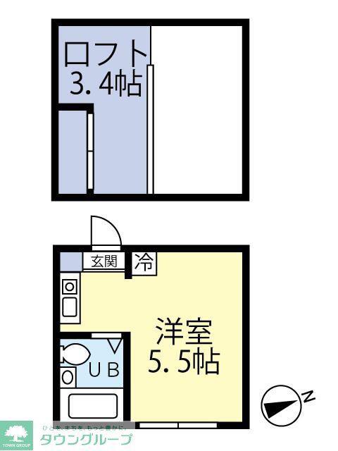 MY PLAN 中野坂上(ワンルーム/2階)の間取り写真