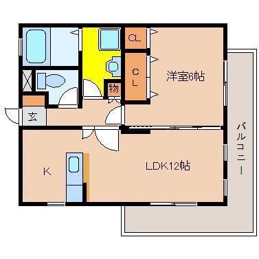 TPCマンションII(1LDK/2階)の間取り写真