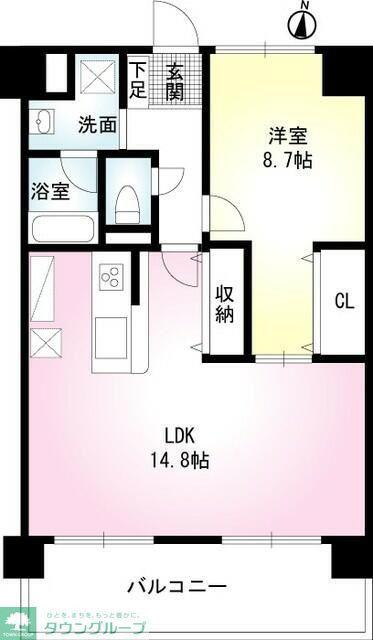 レジデンス フォンテーヌ(1LDK/3階)の間取り写真