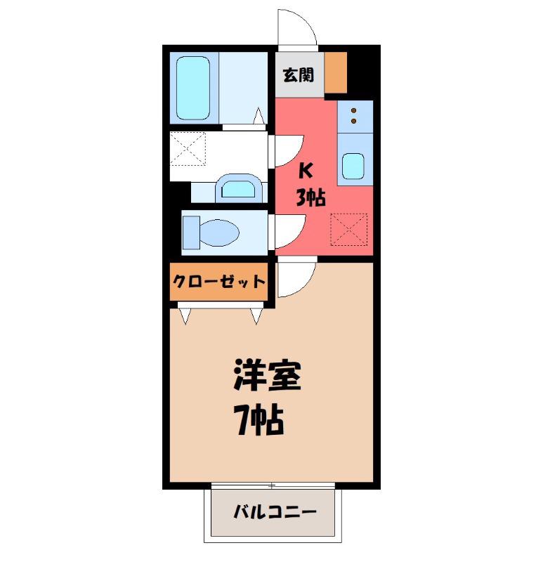 TESHIMA&CO(1K/1階)の間取り写真