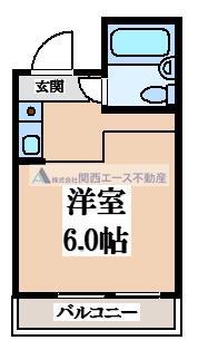 パルイレブン(ワンルーム/2階)の間取り写真