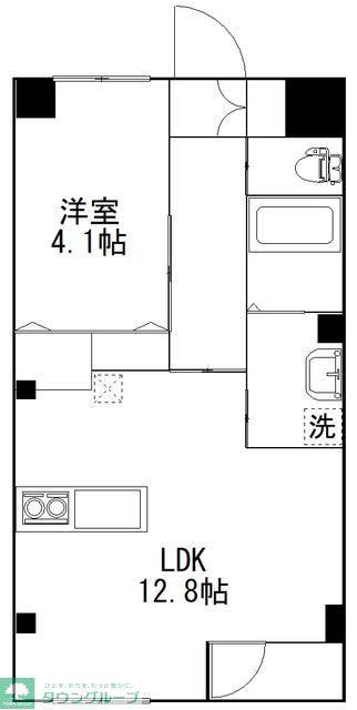 メゾン ド ジュエル(1LDK/3階)の間取り写真