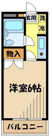 メゾン大堀(1K/2階)の間取り写真