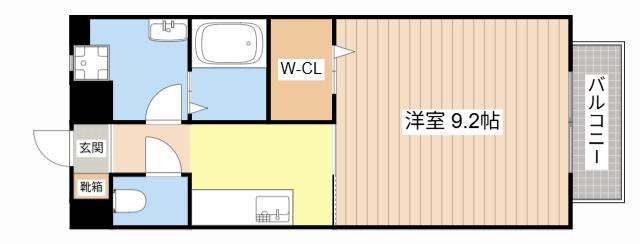 サンステージサクラ(1K/2階)の間取り写真
