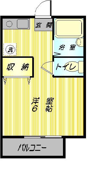 ビラ ルミエール(1K/1階)の間取り写真