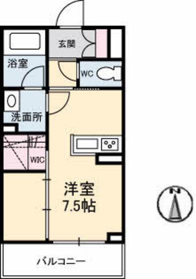 シャーメゾンステージ宇品東(ワンルーム/3階)の間取り写真
