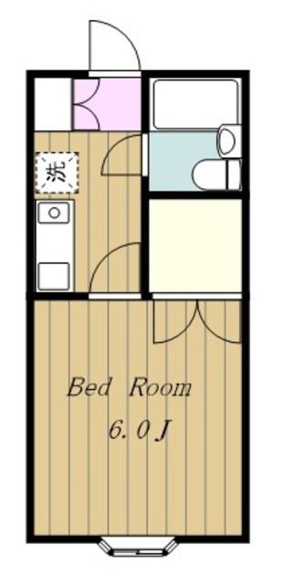 ALPHA FLATS(1K/3階)の間取り写真