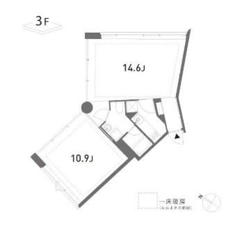 GROVE(1LDK/3階)の間取り写真