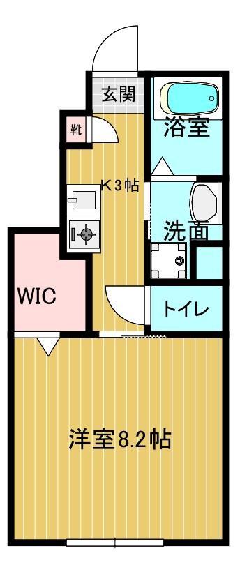 SHANTI COREB(1K/1階)の間取り写真