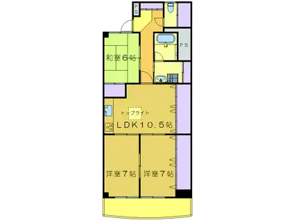 グランデ南大沢(3LDK/5階)の間取り写真