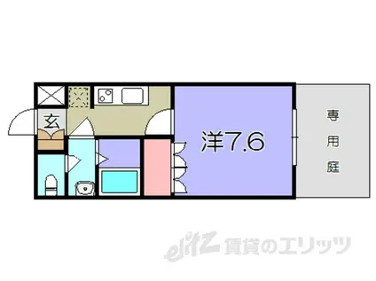 U.SA-KMHヴィラさくら(1K/1階)の間取り写真